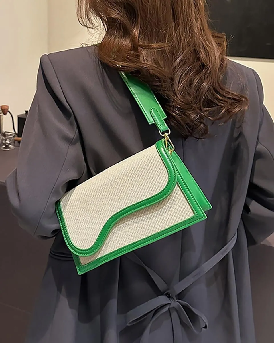 Elegant Designer Womens PU Leather Shoulder & Crossbody Handbag Includes a Satchel Bag and Small Clutch Purse