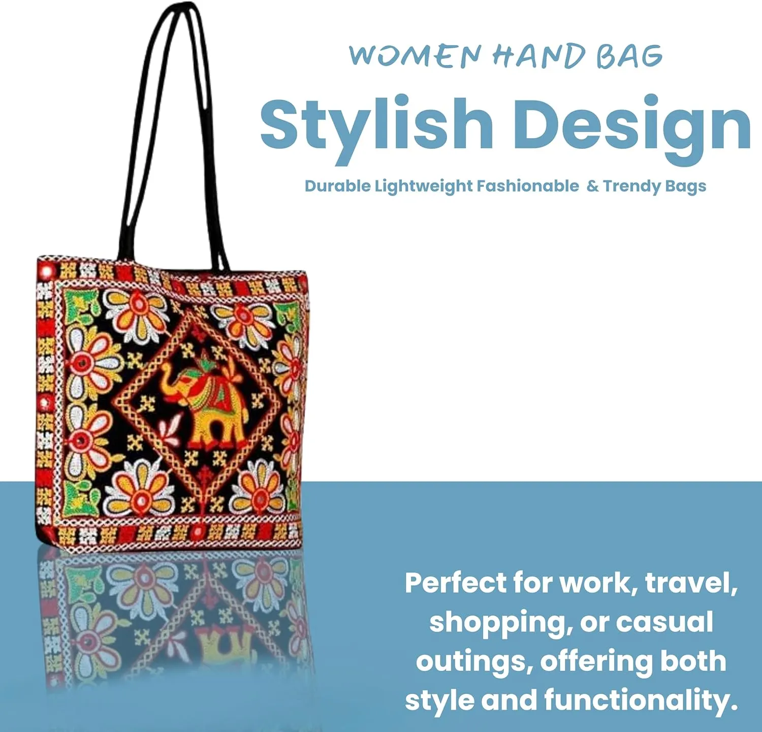 Embroidered Handmade Purses for Women Tote | Shoulder Bag | Handbag | ladies Hobo Bag Wallet Retro Canvas bag