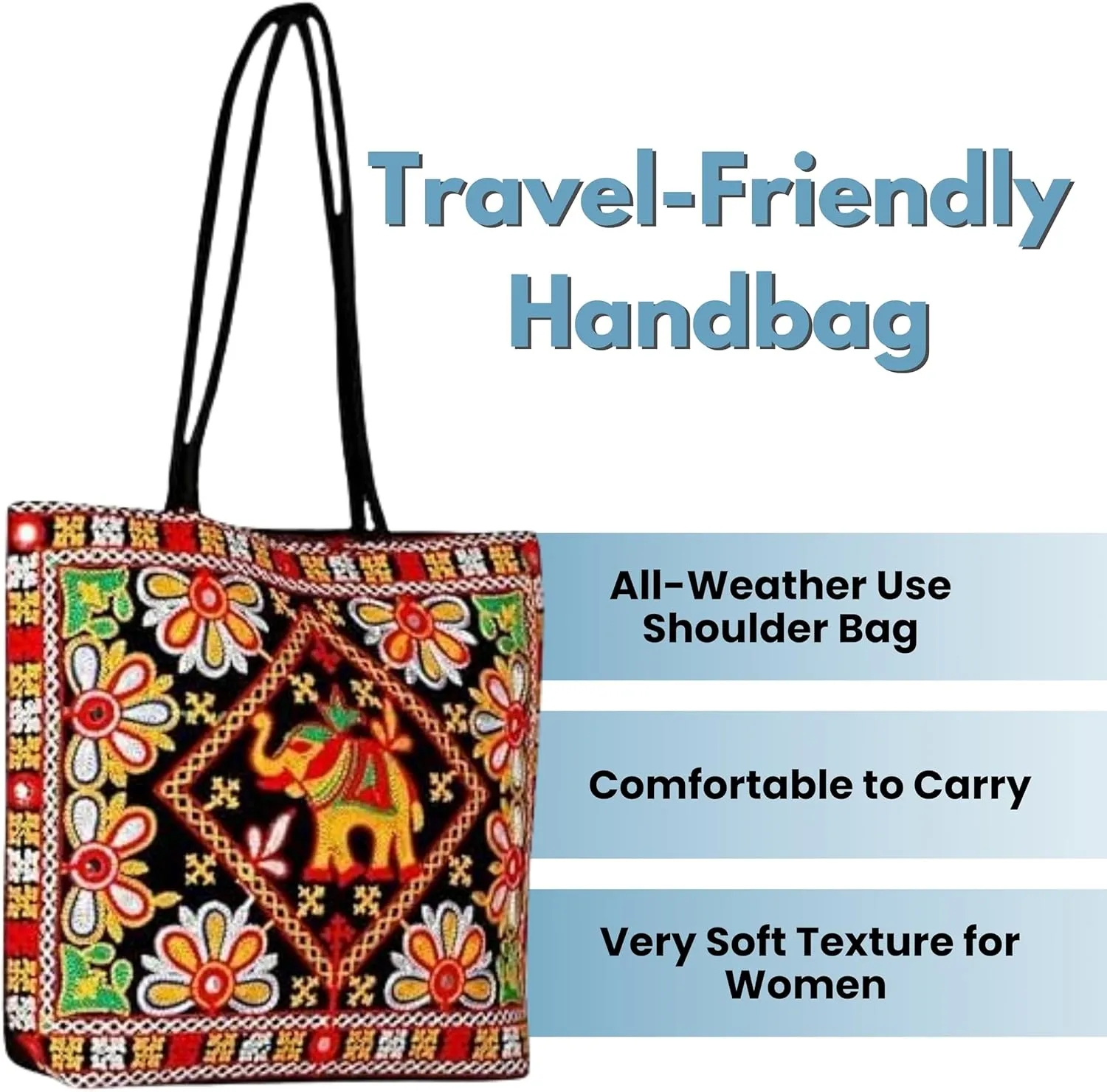 Embroidered Handmade Purses for Women Tote | Shoulder Bag | Handbag | ladies Hobo Bag Wallet Retro Canvas bag