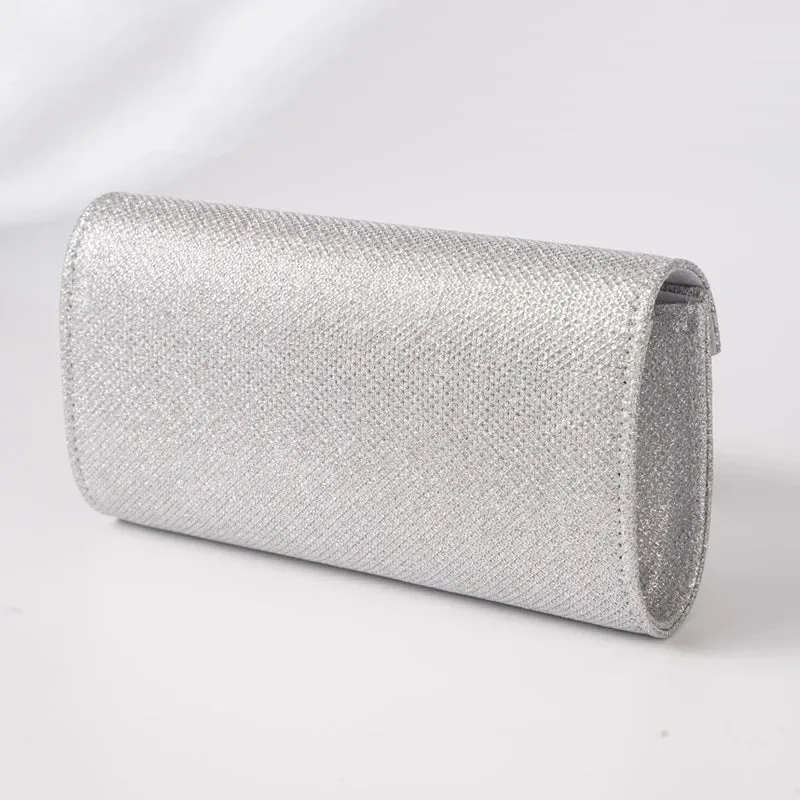 Envelope Glitter Crossbody Clutch