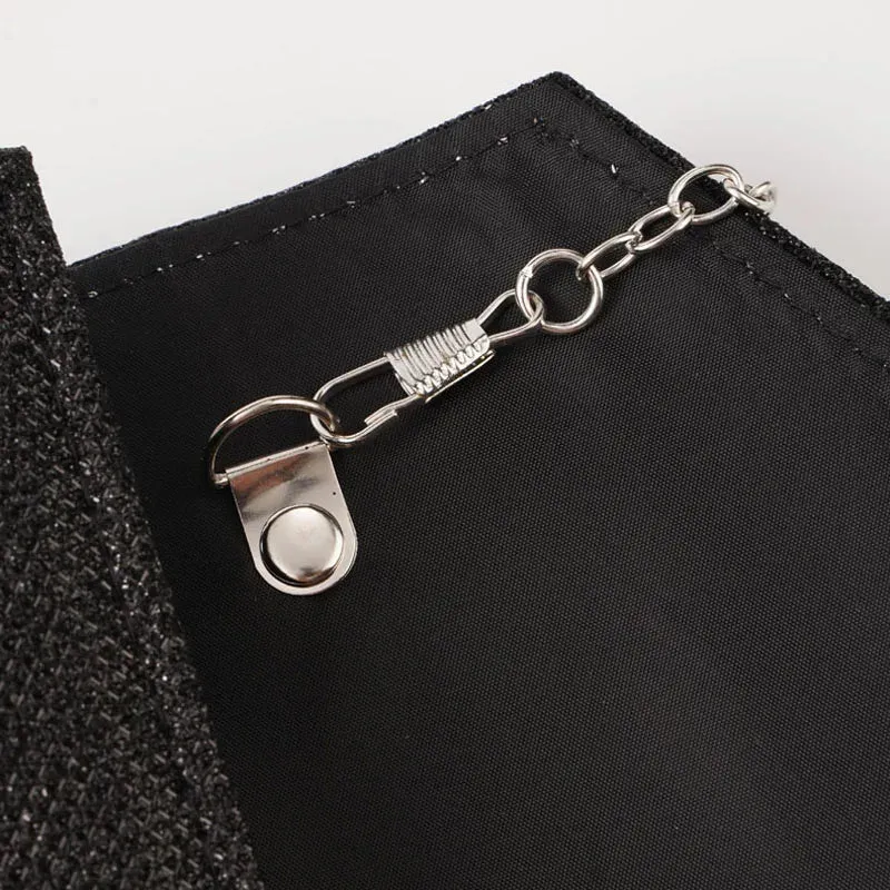 Envelope Glitter Crossbody Clutch