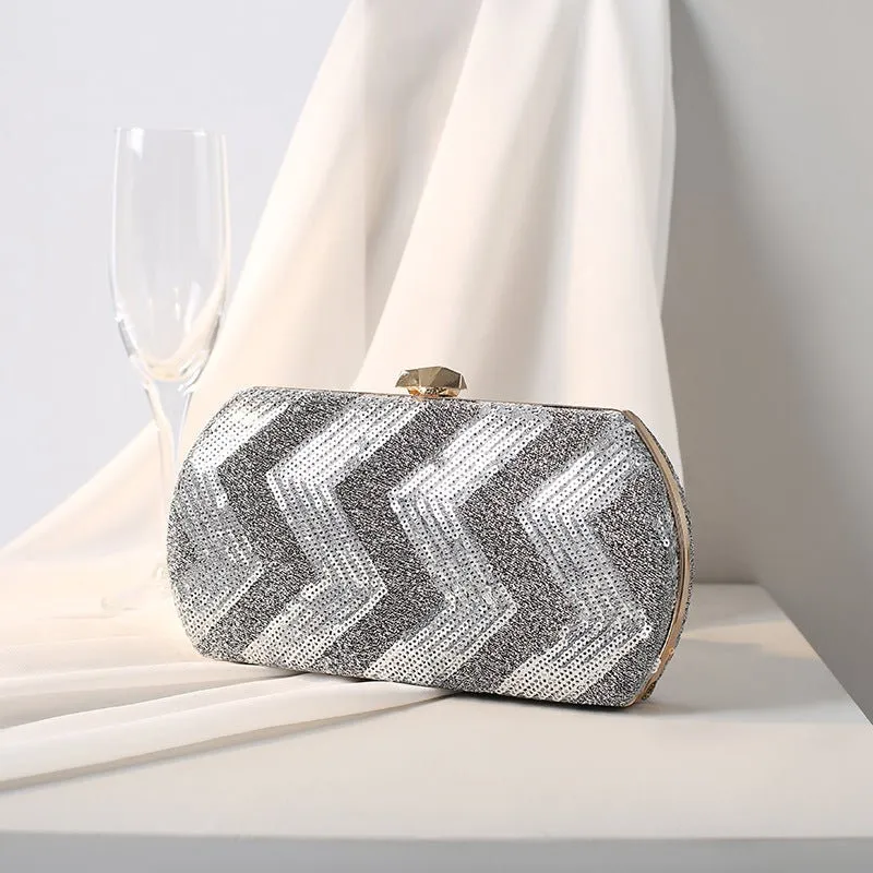 Evening Clutch Bag Sequin Mini Ladies Handbag Wedding Party Purse