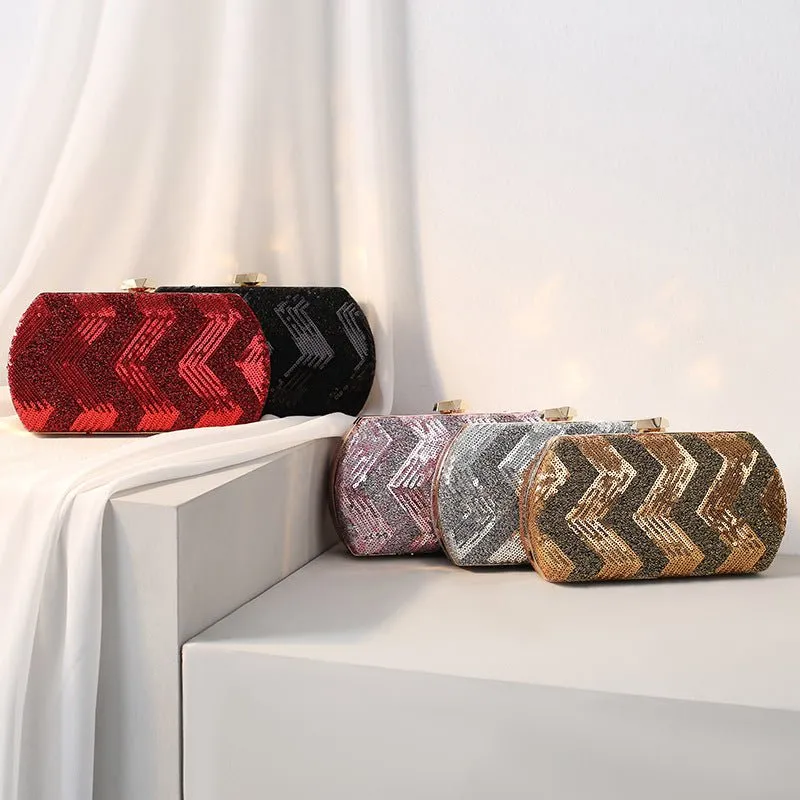 Evening Clutch Bag Sequin Mini Ladies Handbag Wedding Party Purse