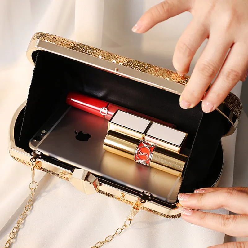 Evening Clutch Bag Sequin Mini Ladies Handbag Wedding Party Purse