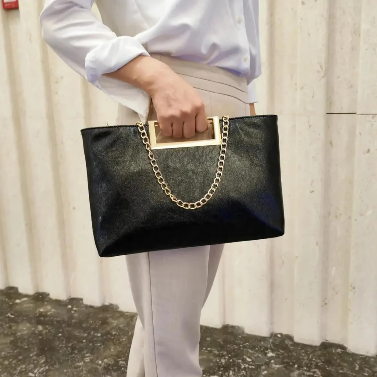 Evening Clutch Purses for Women, Fashion PU Leather Handbag Stylish Bag Elegant Party Shoulder Prom for Wedding