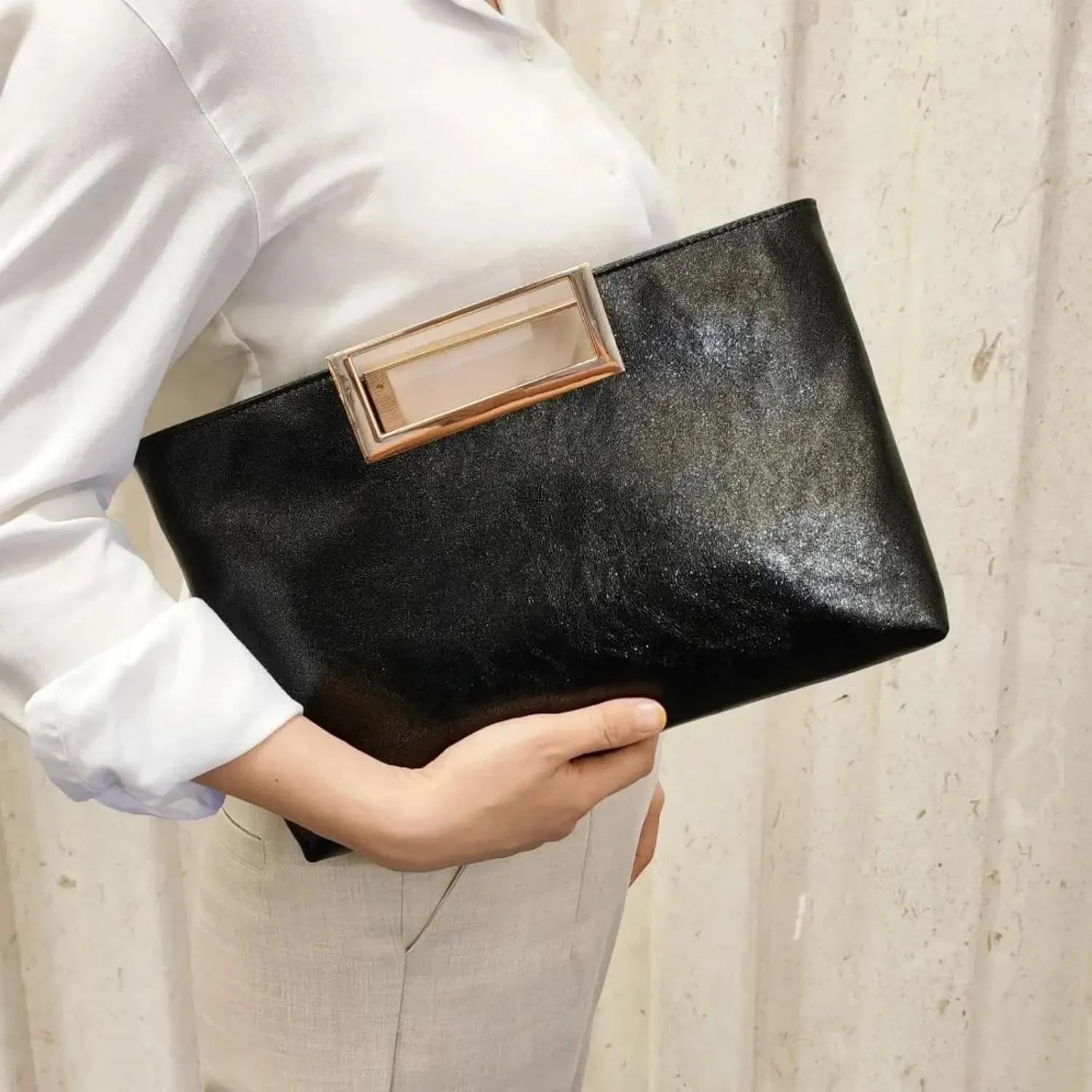 Evening Clutch Purses for Women, Fashion PU Leather Handbag Stylish Bag Elegant Party Shoulder Prom for Wedding