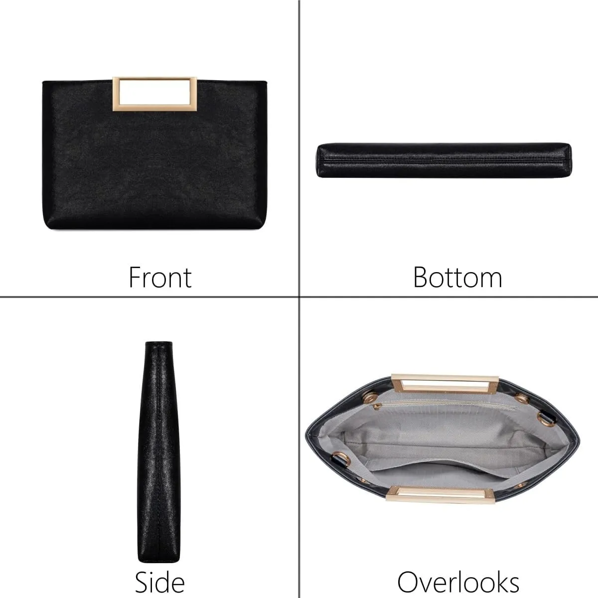 Evening Clutch Purses for Women, Fashion PU Leather Handbag Stylish Bag Elegant Party Shoulder Prom for Wedding