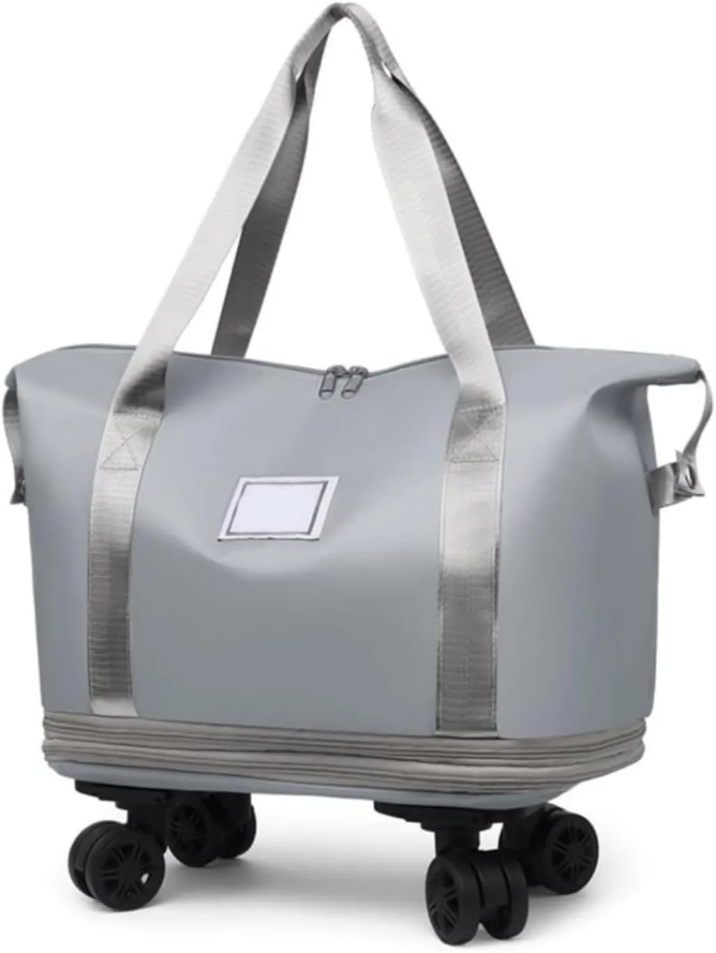 Expandable Travel Duffel Bag with Wheels,Large Rolling Capacity Travel Bag,Detachable Casters Wheeled Weekender Bag for Luggage