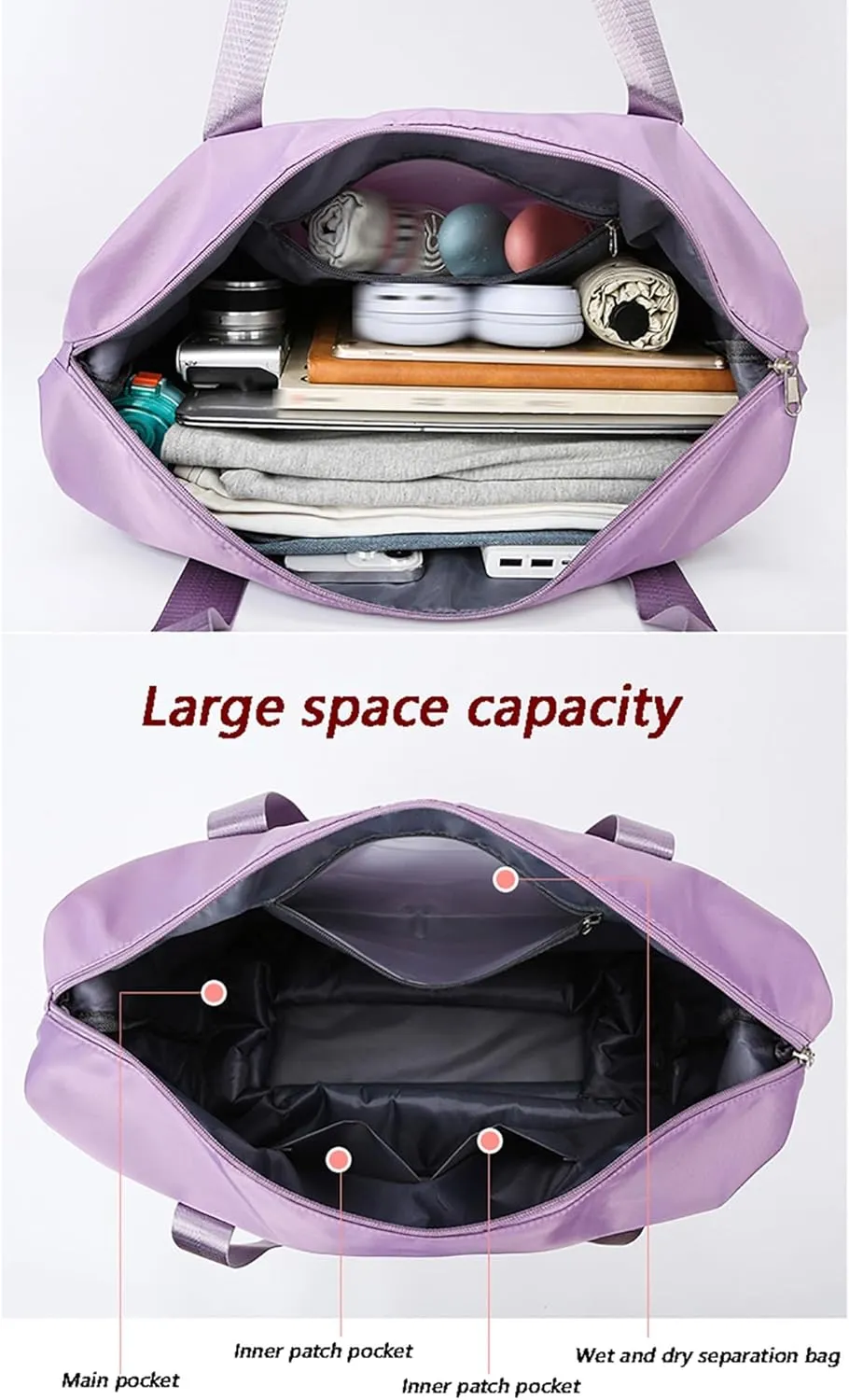Expandable Wheeled Duffel Bag - Collapsible Luggage with 360° Silent Spinner Wheels & Retractable Handle, Water-Resistant Rolling Gym Bag for Travel/Fitness(Green)