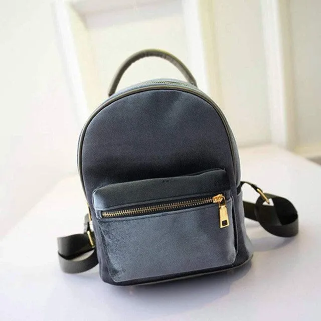 Fancy COLOR: Velvet YOUR Trendy PICK Easy-to-use Backpack