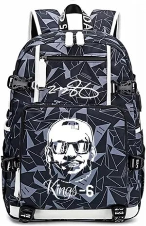 FANwenfeng Basketball Player 23 Luminous Backpack Travel Daypack Fans Bag (Style 6)