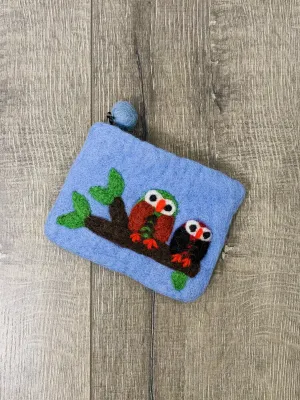 Felt Birds On Branch Purse