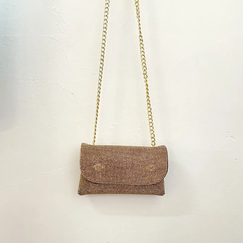 Female Bling Chain Crossbody Bag