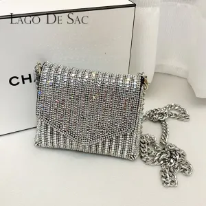 Female Bling Chain Crossbody Bag