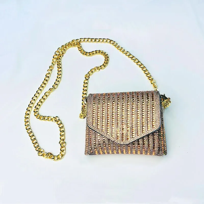 Female Bling Chain Crossbody Bag