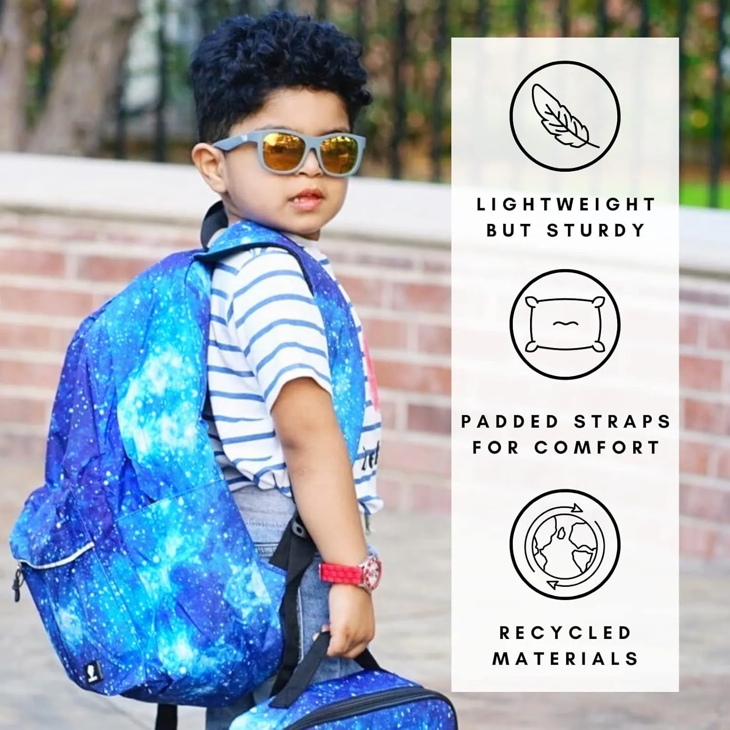 Fenrici Kids Backpacks for Girls, Boys, Kids' Bookbags with Padded Laptop Compartment, Durable, Large Capacity, 17 Inch