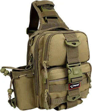 Fiblink Tackle Backpack - Water-Resistant Storage Pack With Rod & Gear Holder, Fishing Shoulder Bag