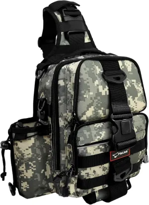 Fiblink Tackle Backpack - Water-Resistant Storage Pack With Rod & Gear Holder, Fishing Shoulder Bag
