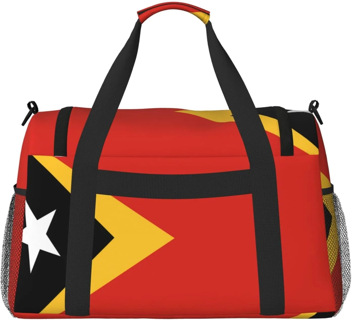 Flag Of East Timor Travel Duffel Bag Large Foldable Waterproof Overnight Bag For Beach Swim Bags Pool Sports Gym