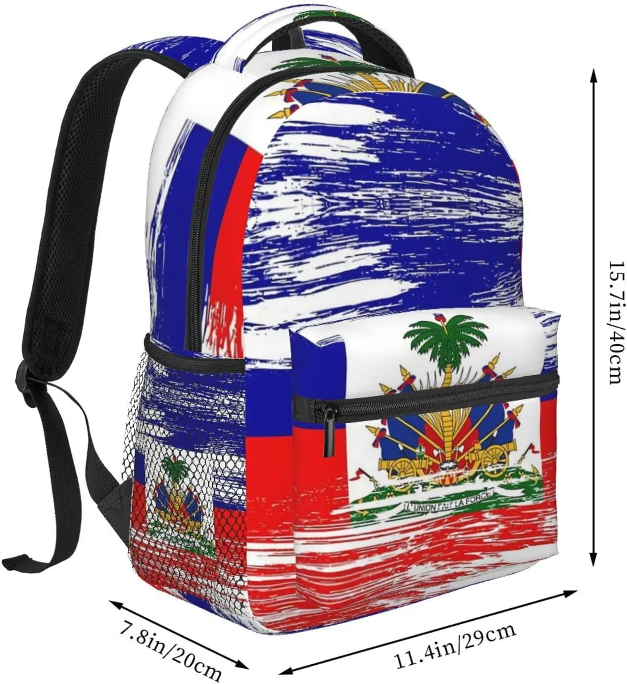 Flag of Haiti Backpack Casual Hiking Camping Travel Backpacks Lightweight Daypack Bag Women Men Bookbag