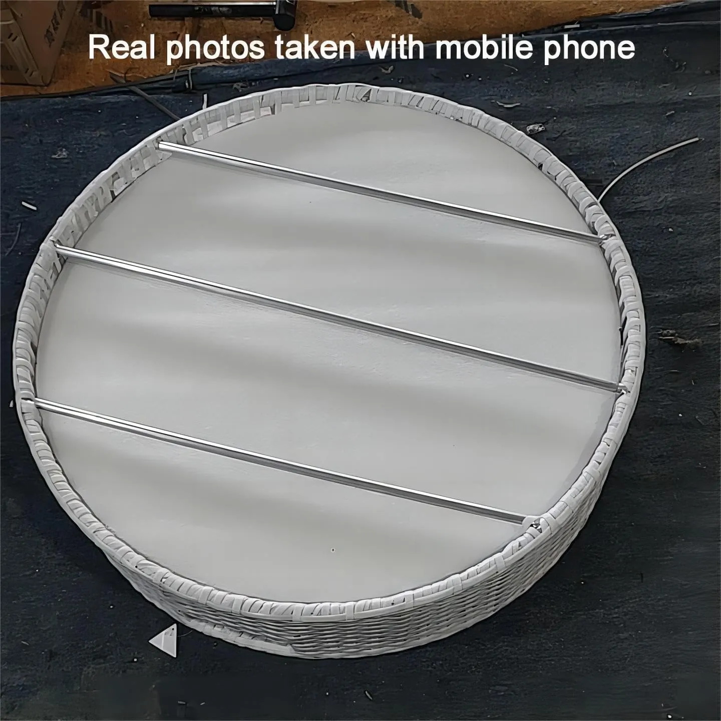 Floating Tray for Pool, Floating Table for Pool, Rattan Woven Serving Tray Food Tray, for Hotel/Open-air Swimming Pool,Wedding Photography Photo Shoot