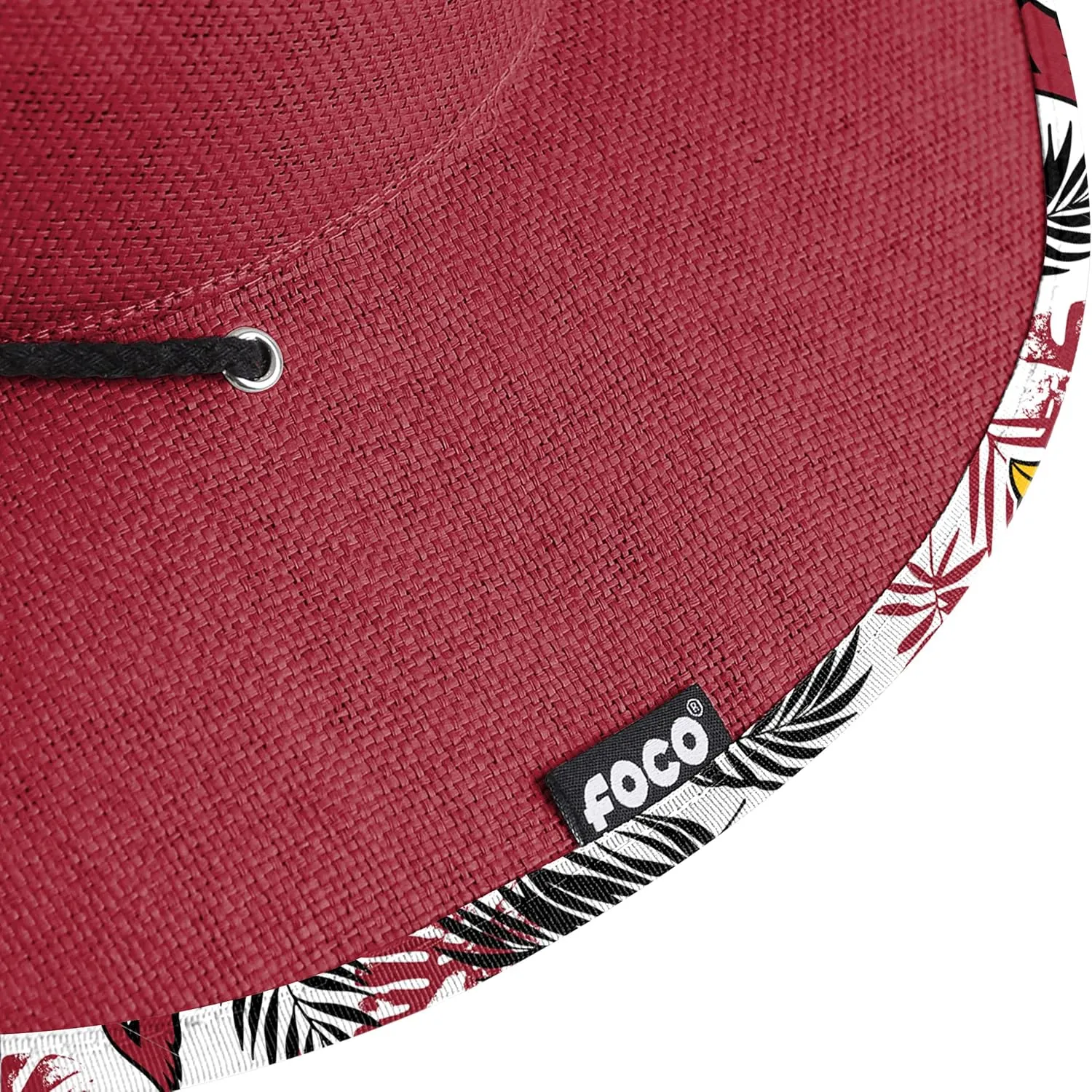 FOCO Men's NFL Team Logo Floral Lifeguard Beach Straw Sun Hat