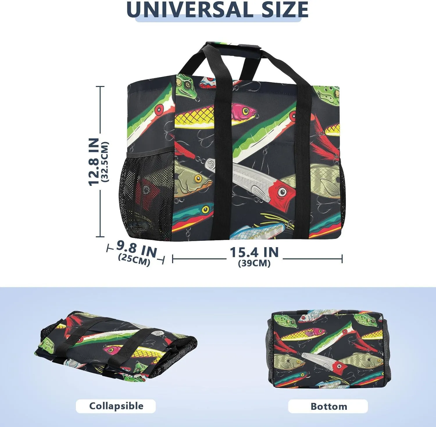 Foldable Grocery Reusable Tote Grocery Bag, Travel Canvas Shoulder Bags, Large Casual Laundry Pool Beach Bag