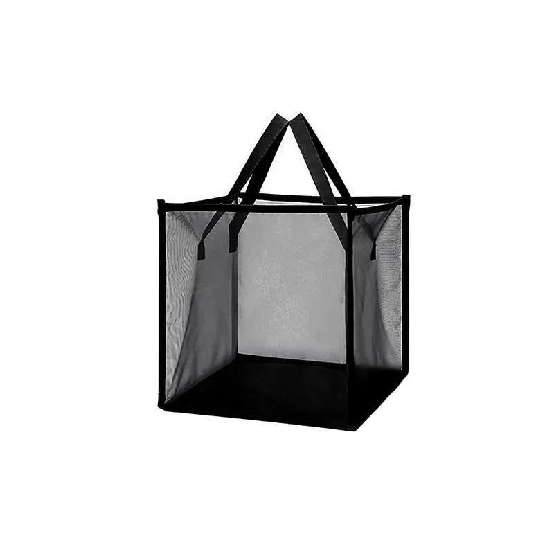 Foldable Mesh Laundry Basket 1PC 2Sizes 2Colours