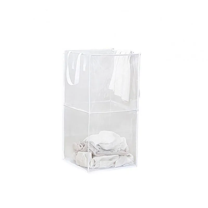 Foldable Mesh Laundry Basket 1PC 2Sizes 2Colours