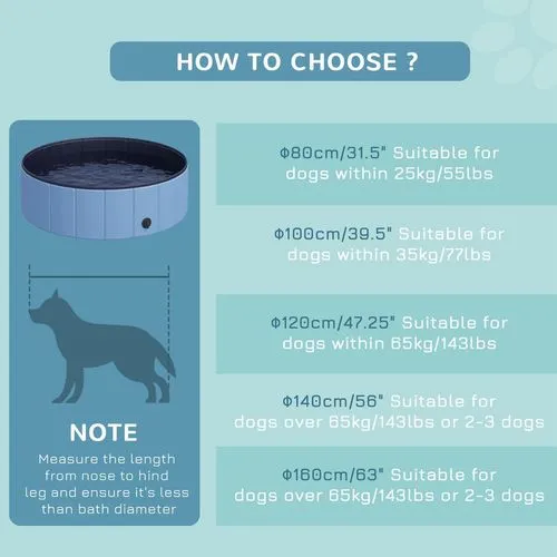 Foldable Pet Pool with Wooden Frame – 100cm Splash Bath for Dogs & Cats