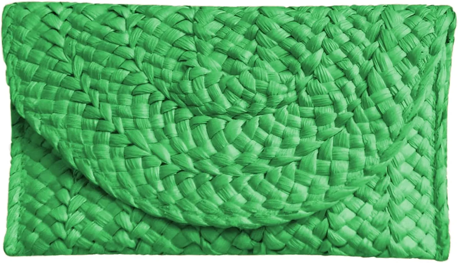 Fozehlad Straw Clutch Purse for Women, Woven Beach Straw Bags for Summer,Rattan Clutch For Girl Vacation