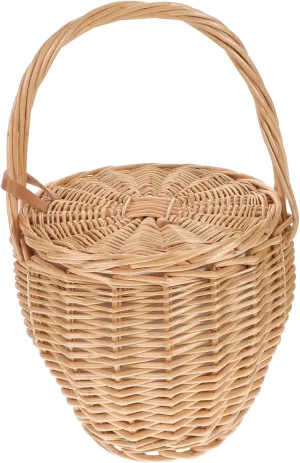 French Hand Woven Tote Purse for Women Large Capacity Travel Duffle Bag Crossbody Straps Random Color