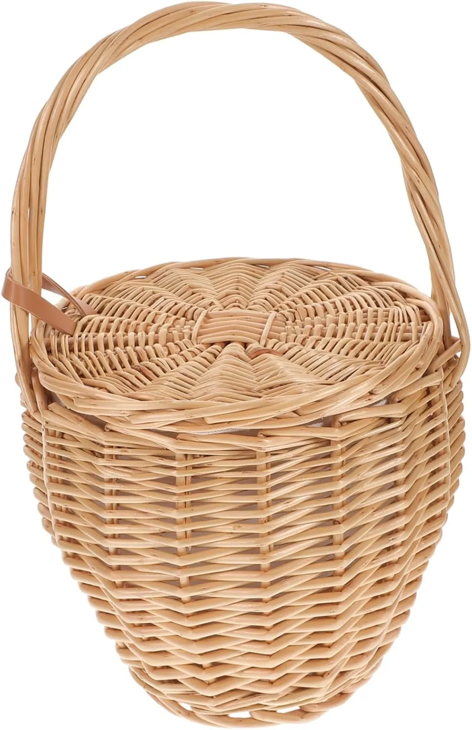 French Hand Woven Tote Purse for Women Large Capacity Travel Duffle Bag Crossbody Straps Random Color