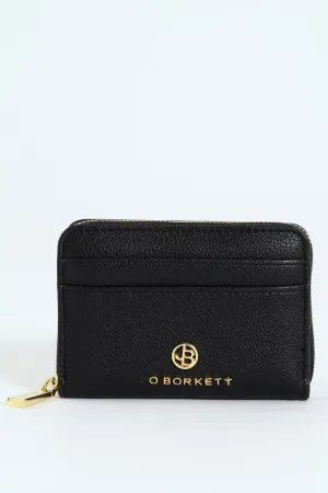 Gabi Zip Around Purse - Black