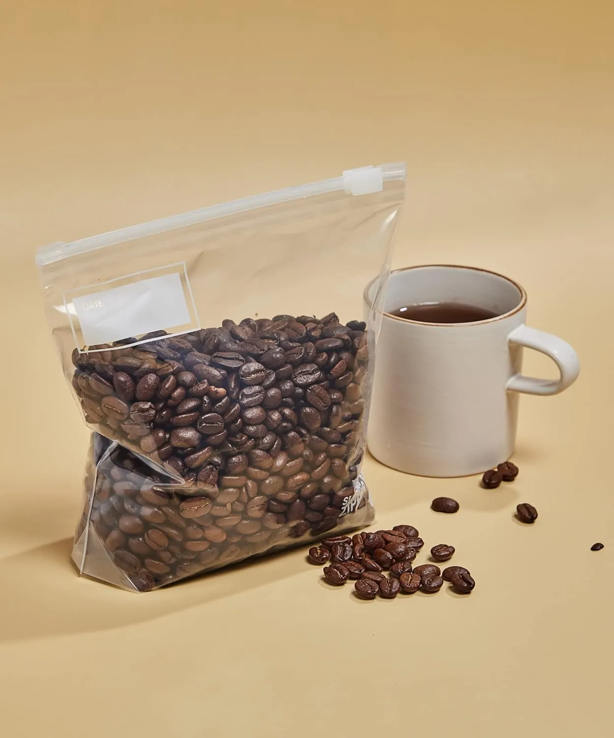 Gallon Slider Storage Bags- 100 Count, Featuring Expandable Bottom, Zero BPA, Microwave-Safe(4 boxes of 25)