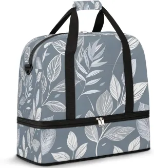 Garden Whispers Travel Duffel Bag, Travel Essentials, Gym Bag for Women, Weekender Overnight Bag With Shoes Compartment, Carry On Bags for Airplanes