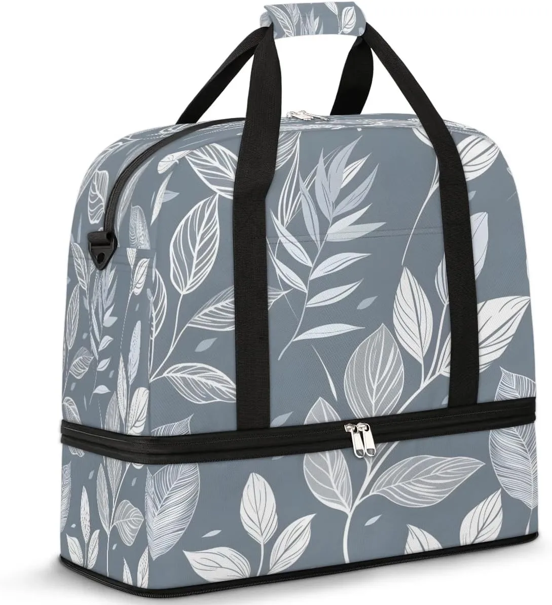 Garden Whispers Travel Duffel Bag, Travel Essentials, Gym Bag for Women, Weekender Overnight Bag With Shoes Compartment, Carry On Bags for Airplanes