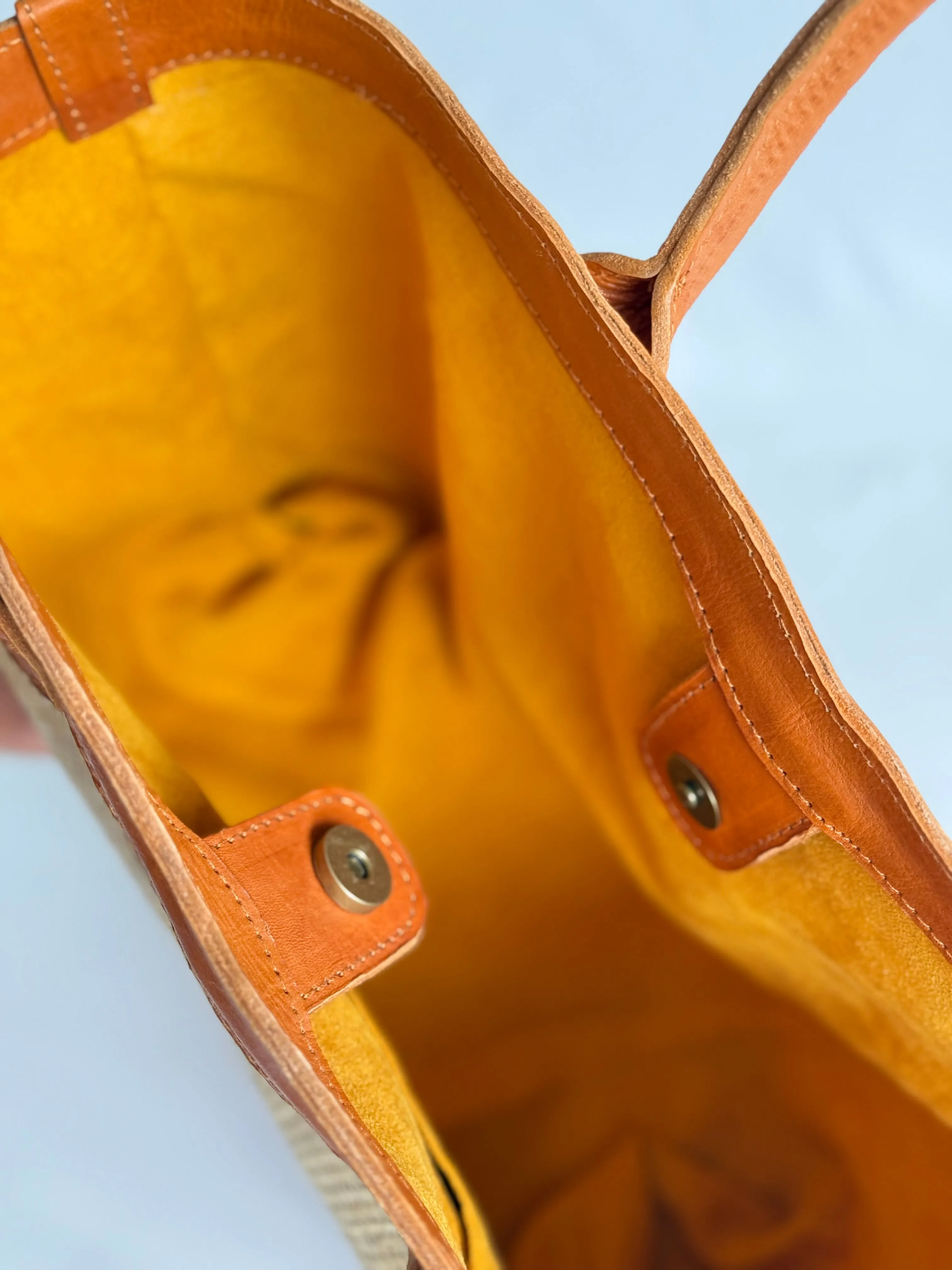 Genova Leather Handbag | Genuine Cowhide Leather & Rattan, Stylish Crossbody with Top Handles