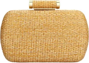 Gets Straw Clutches Beach Bag for Women Summer Crossbody Straw Bag with Strap