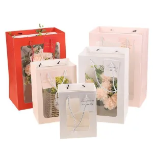 Gifts with Window Tote Bag 3 Colors 25PCS