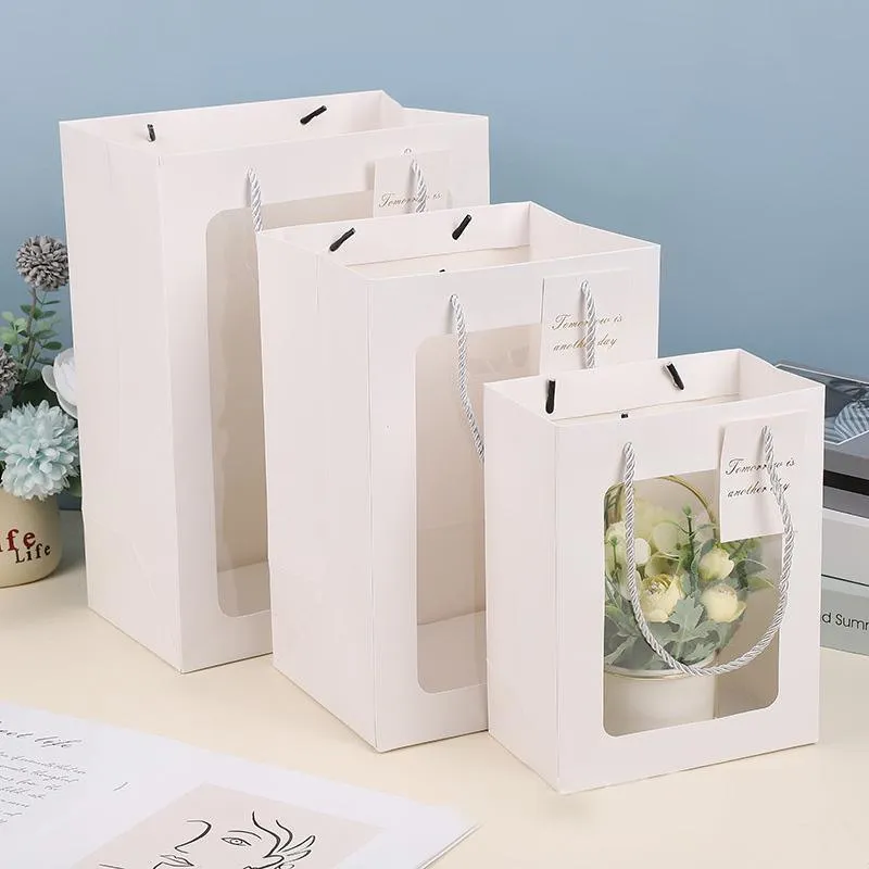 Gifts with Window Tote Bag 3 Colors 25PCS