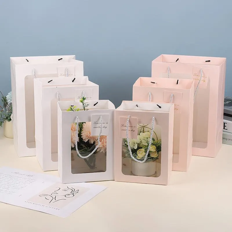 Gifts with Window Tote Bag 3 Colors 25PCS