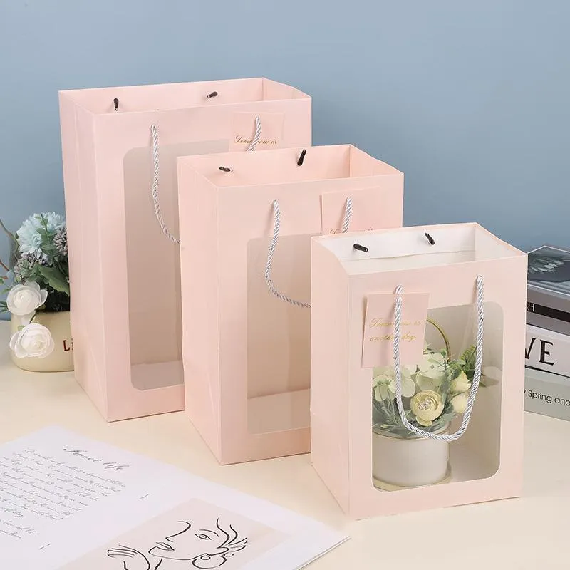 Gifts with Window Tote Bag 3 Colors 25PCS