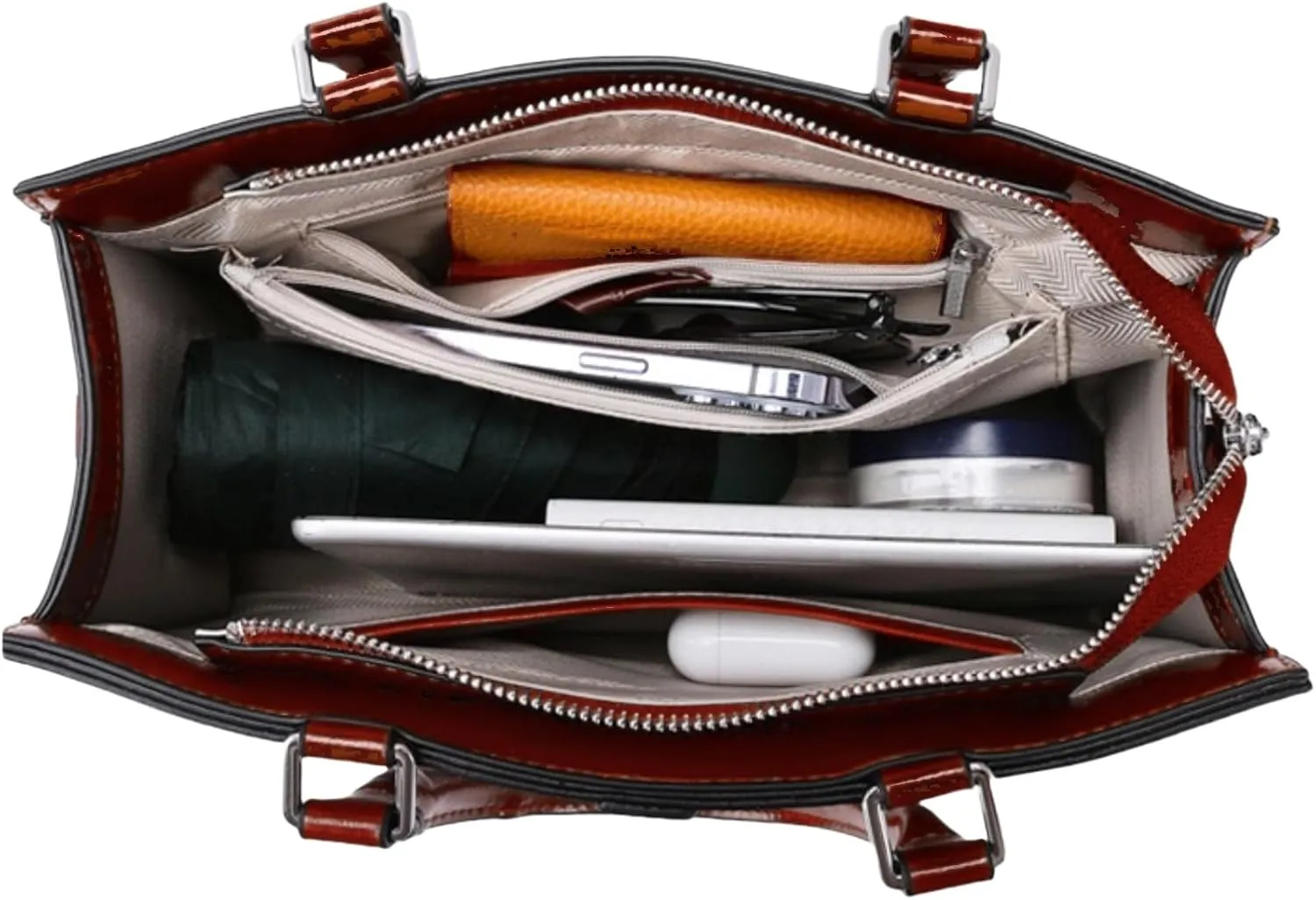 Glossy Vegan Leather Evening Handbag --So cute!
