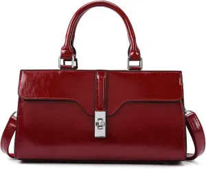 Glossy Vegan Leather Evening Handbag --So cute!