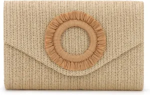 GOKTOW Straw Clutch Purse Rattan Summer Woven Beach Handbags for Women Wedding Vacation Travel Party 2025