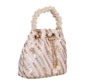 Gold Sequined Batwa style clutch