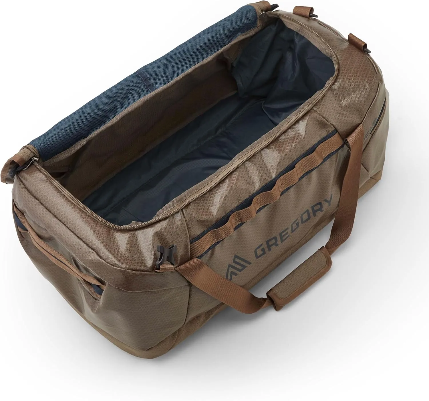 Gregory Alpaca 60L Water-Resistant Adventure Travel/Gear Organization Duffel Bag with Packing Cube Included, Mirage Tan