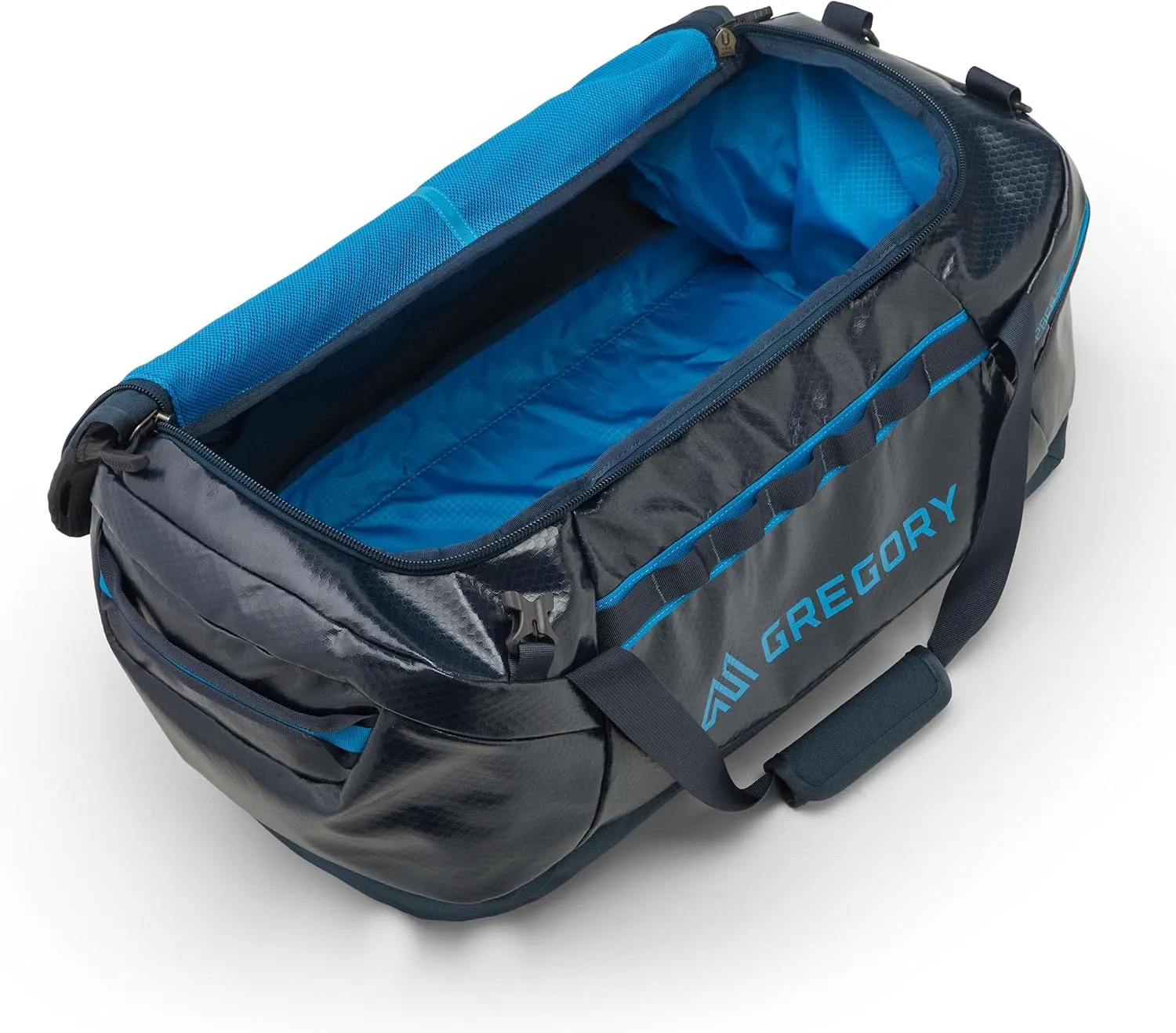 Gregory Alpaca 60L Water-Resistant Adventure Travel/Gear Organization Duffel Bag with Packing Cube Included, Slate Blue