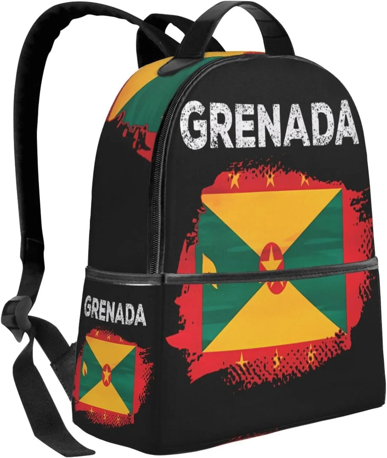 Grenada Flag Grenadian Proud Roots Casual Backpacks Laptop Backpack Carry-on Daypack Sports Travel Rucksack Lightweight Working Bag for Outdoor Hiking Cycling Walking